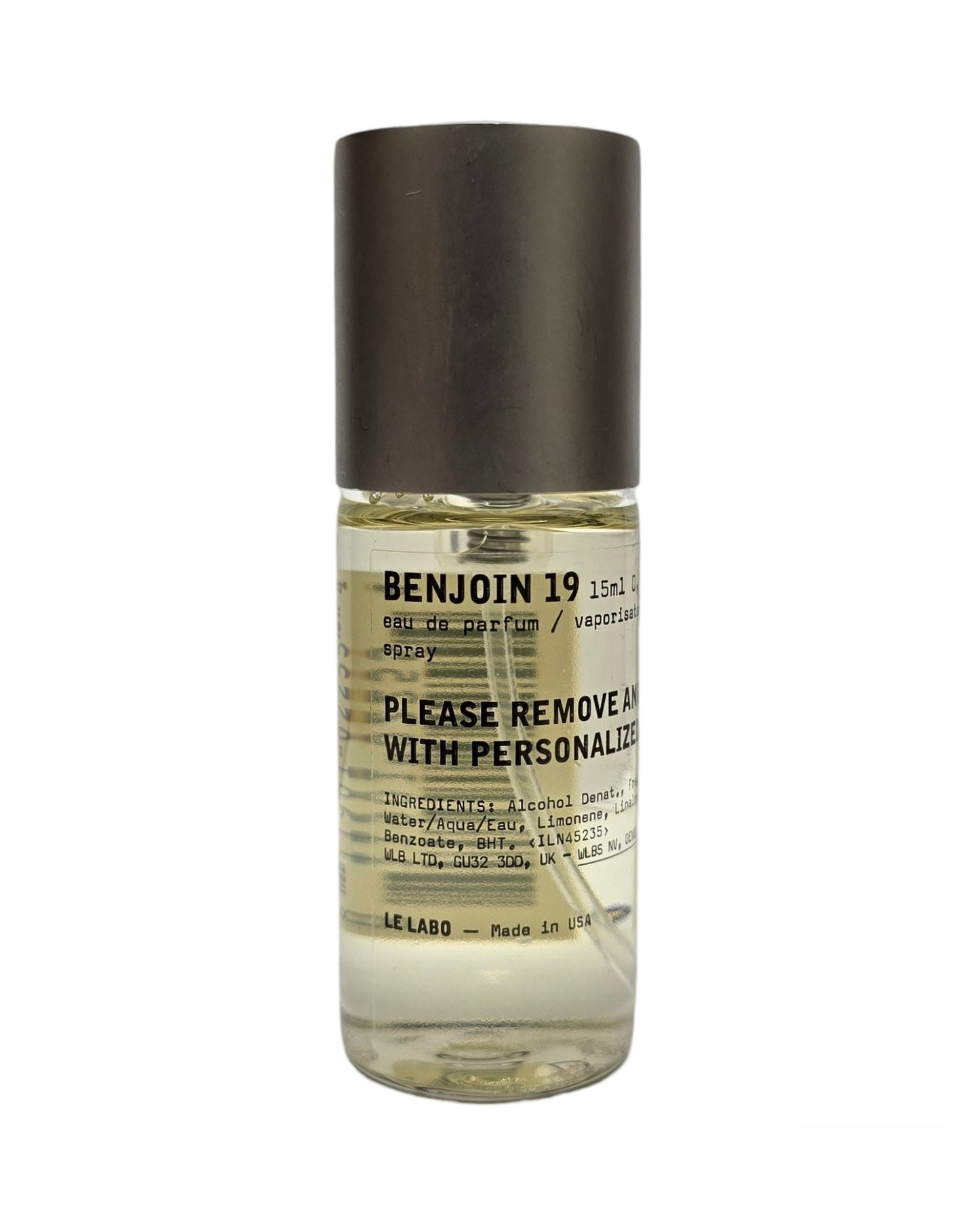 Le Labo CITY EXCLUSIVE Benjoin 19 Eau de Parfum  - 15ml